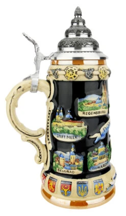 Danube River Commemorative Stein -German Wine Glass Shop Danube River Commemorative Stein K309DO LS SM 17571.1618332321