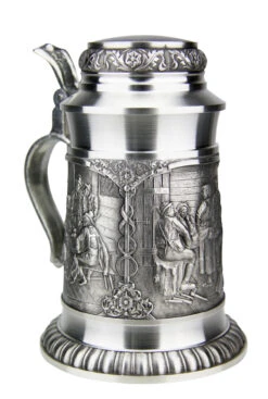 Defregger Pewter Beer Stein | 0.5 Liter