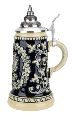 Deutschland Eagle Cobalt Beer Stein -German Wine Glass Shop Deutschland Eagle Cobalt Beer Stein K455RAC RS SM 07956.1479247973