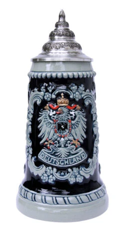 Deutschland Eagle Cobalt Blue Beer Stein