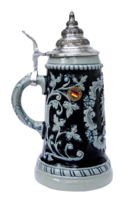 Deutschland Eagle Cobalt Blue Beer Stein -German Wine Glass Shop Deutschland Eagle Cobalt Blue Beer Stein K455RA LS SM 37763.1416684756