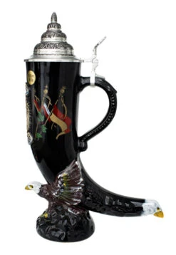 Deutschland Eagle Drinking Horn Beer Stein -German Wine Glass Shop Deutschland Eagle Horn K1027 RS SM 94062.1395935838
