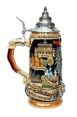 Deutschland Eagle Panorama Beer Stein -German Wine Glass Shop Deutschland Eagle Panorama Beer Stein LS SM 35834.1598794103