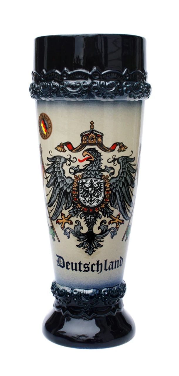 Deutschland Eagle Stoneware Wheat Beer Cup Deutschland Eagle Stoneware Wheat Beer Cup -German Wine Glass Shop Deutschland Eagle Stoneware Wheat Beer Cup K154BL FNT SM 52365.1550678283