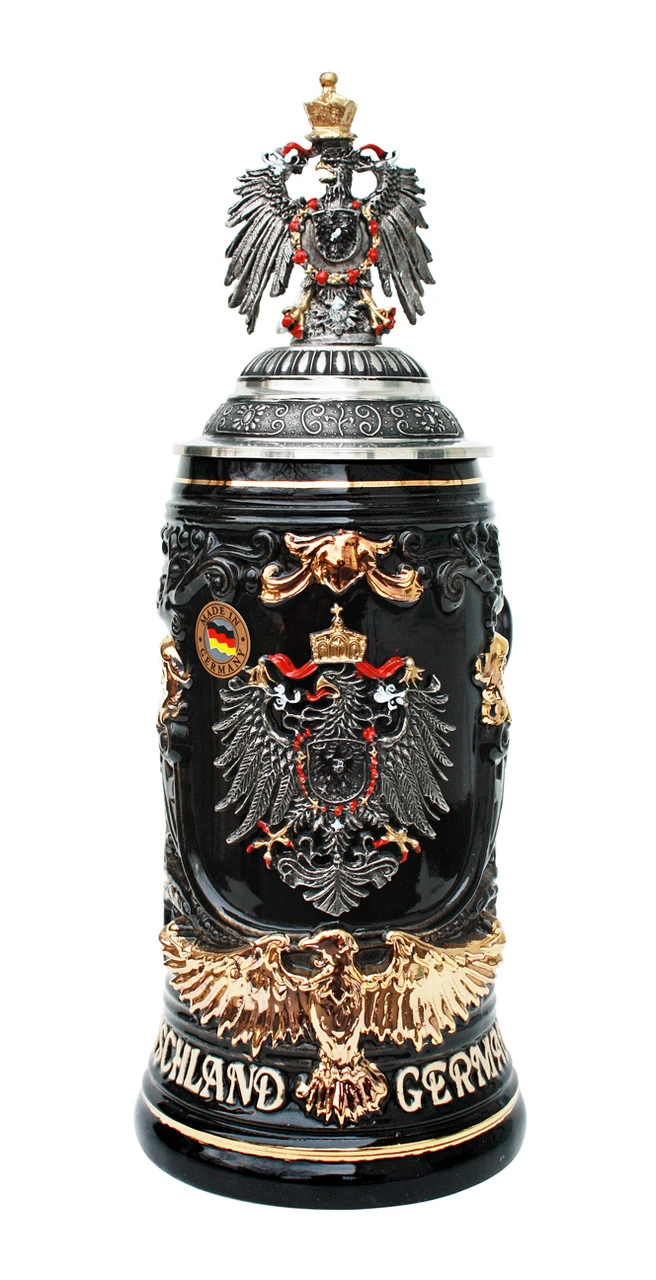 Deutschland Germany Eagle Beer Stein Deutschland Germany Eagle Beer Stein -German Wine Glass Shop Deutschland Germany Eagle Beer Stein K430SZAB Fnt SM 14702.1401400113