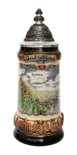 Deutschland Heidelberg Panorama Beer Stein