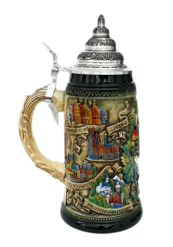 Deutschland Map Beer Stein -German Wine Glass Shop Deutschland Map Beer Stein K209RU LS SM 19705.1395852511