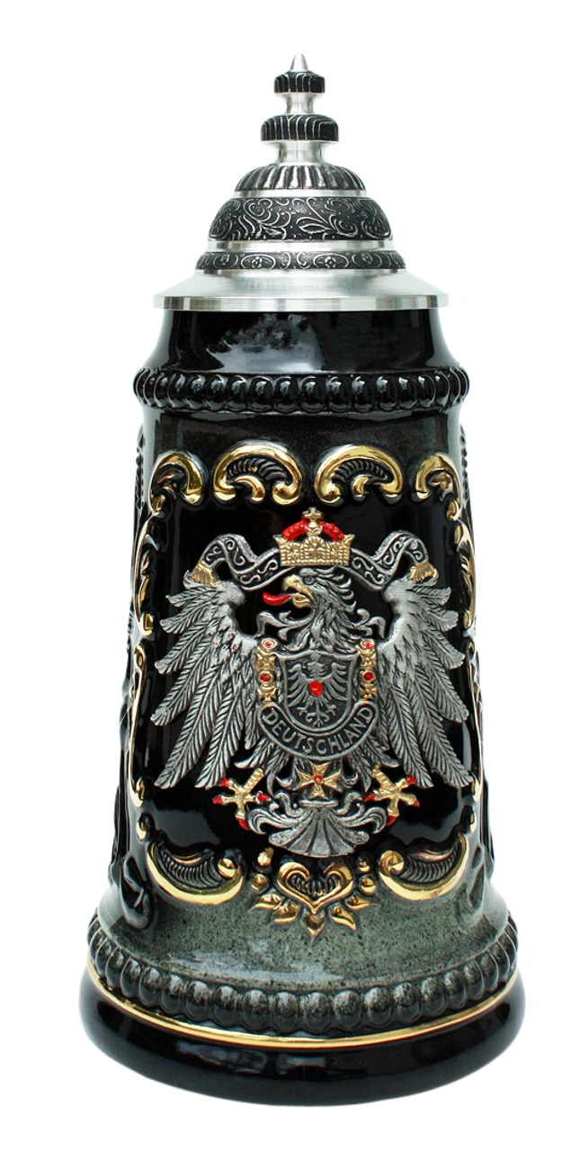 Deutschland Pewter Eagle Beer Stein Deutschland Pewter Eagle Beer Stein -German Wine Glass Shop Deutschland Pewter Eagle Beer Stein ZB1573Z696 FNT SM 75725.1424451343