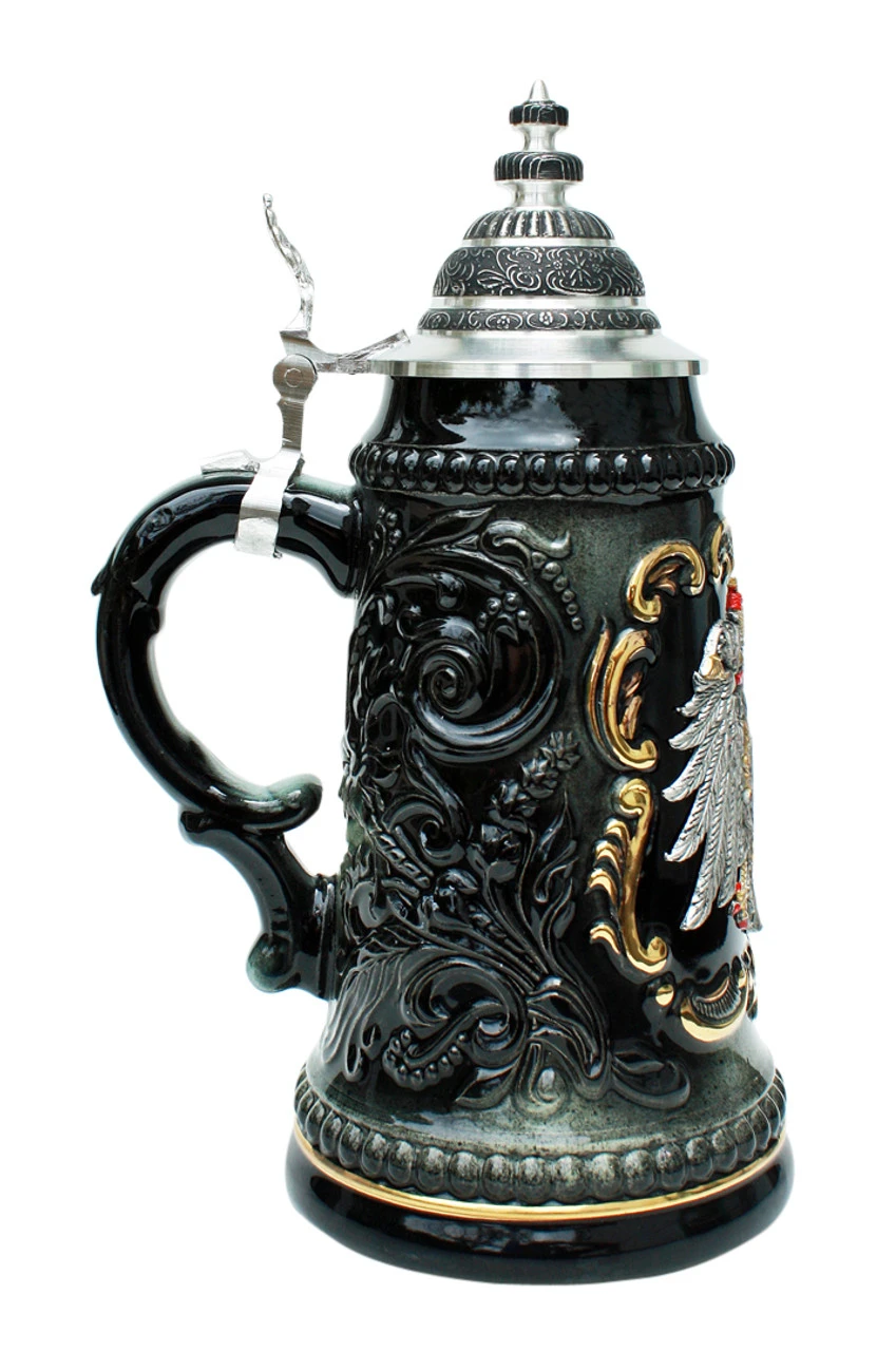 Deutschland Pewter Eagle Beer Stein Deutschland Pewter Eagle Beer Stein -German Wine Glass Shop Deutschland Pewter Eagle Beer Stein ZB1573Z696 LS SM 89599.1424451345