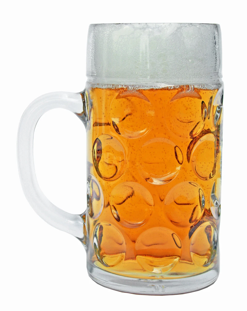 Oberammergau Dimpled Oktoberfest Glass Beer Mug 1 Liter Oberammergau Dimpled Oktoberfest Glass Beer Mug 1 Liter -German Wine Glass Shop Dimpled Glass Oktoberfest Isar Beer Mug Side SM 47459.1515707703