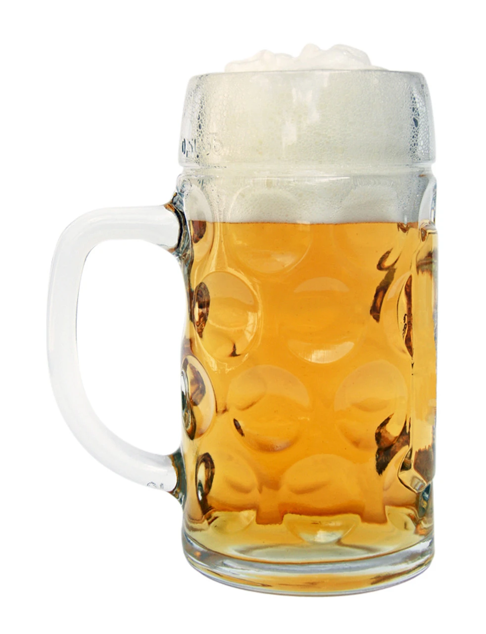 Becks Dimpled Oktoberfest Glass Beer Mug 0.5 Liter -German Wine Glass Shop Dimpled Oktoberfest Glass Beer Mug 0.5 Liter BK046 FNT SM 32462.1510243951