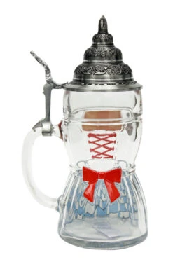 Dirndl Glass Beer Stein 0.5 Liter -German Wine Glass Shop Dirndl Glass Beer Stein 0.5 Liter K2000040 Back SM 54607.1447174178