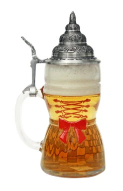 Dirndl Glass Beer Stein 0.5 Liter -German Wine Glass Shop Dirndl Glass Beer Stein 0.5 Liter K2000040 wB Back SM 53572.1447174174