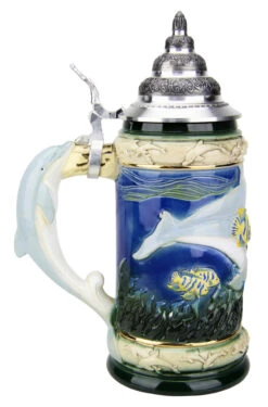 Dolphin Beer Stein -German Wine Glass Shop Dolphin Beer Stein K961 LS SM 17642.1490128973