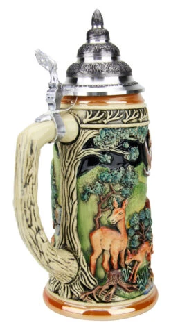 Dominant Buck Beer Stein -German Wine Glass Shop Dominant Buck Beer Stein K957 Back A SM 12054.1490131637