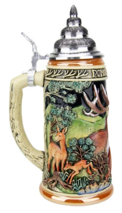 Dominant Buck Beer Stein -German Wine Glass Shop Dominant Buck Beer Stein K957 Back LS SM 76396.1490131638