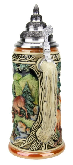 Dominant Buck Beer Stein -German Wine Glass Shop Dominant Buck Beer Stein K957 Back SM 43252.1490131637