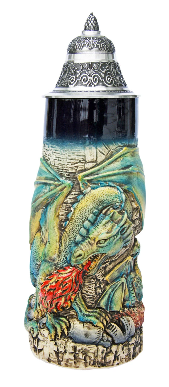 Dragon Beer Stein Dragon Beer Stein -German Wine Glass Shop Dragon Beer Stein KT4000BZ FNT SM 43496.1401396067