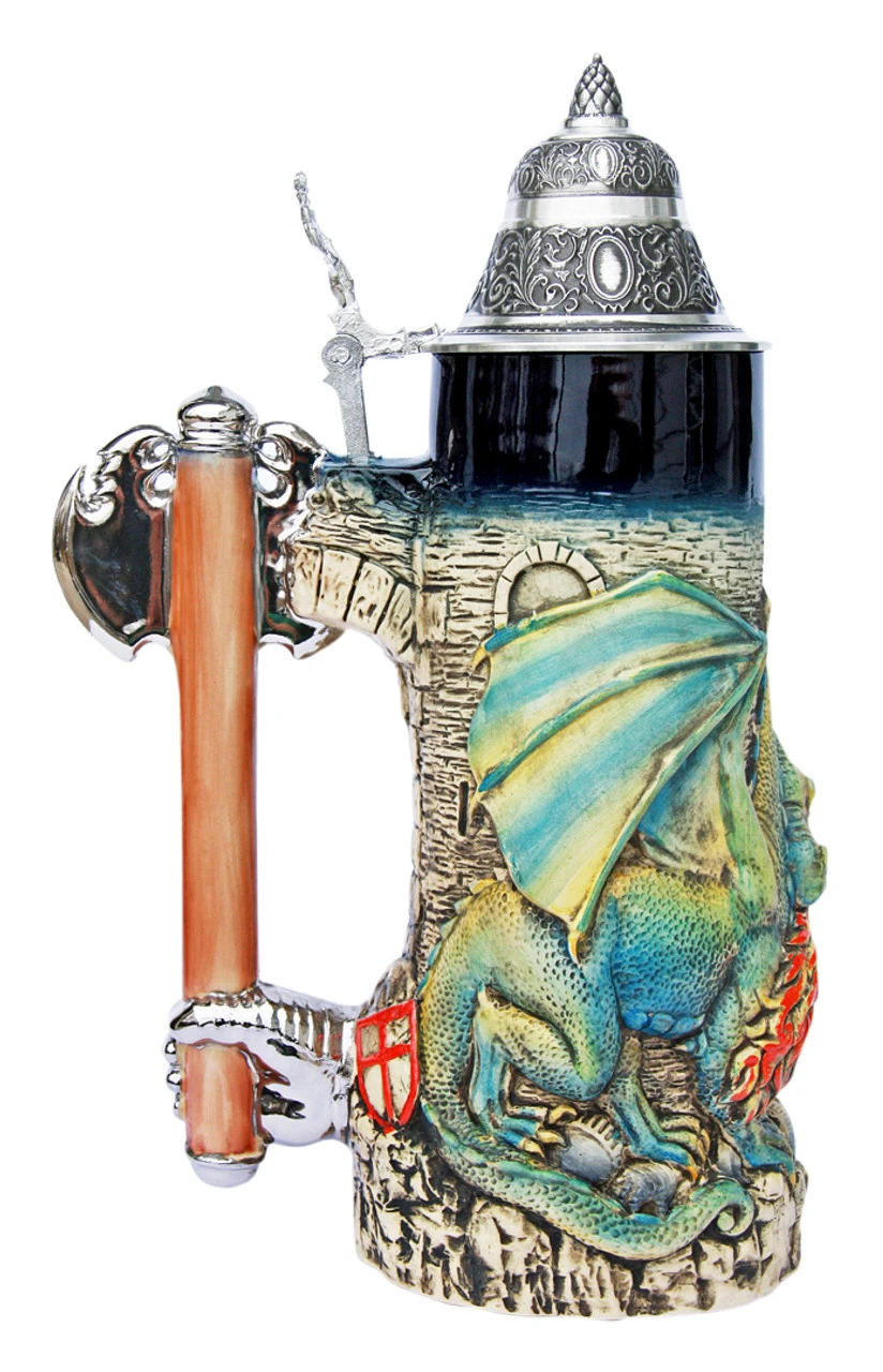 Dragon Beer Stein Dragon Beer Stein -German Wine Glass Shop Dragon Beer Stein KT4000BZ LS SM 08227.1401396063