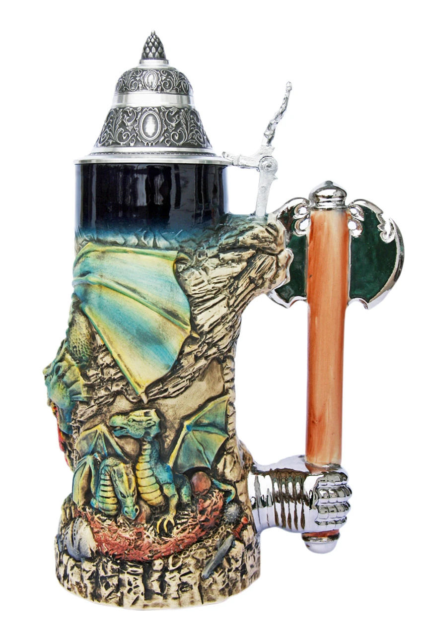 Dragon Beer Stein Dragon Beer Stein -German Wine Glass Shop Dragon Beer Stein KT4000BZ RS SM 80319.1401396059