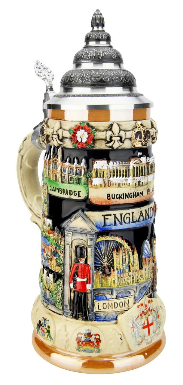 England Panorama Beer Stein England Panorama Beer Stein -German Wine Glass Shop England Panorama Beer Stein K309EN LA SM 04416.1586805289