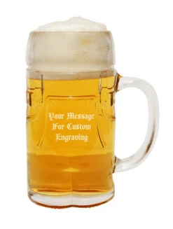 Lederhosen Glass Beer Mug 0.5 Liter -German Wine Glass Shop Engraved Lederhosen Glass Beer Mug 0.5 Liter GS200005 52540.1455123845