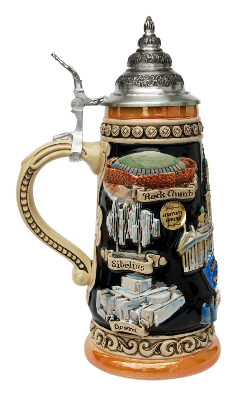 Helsinki Finland Beer Stein Helsinki Finland Beer Stein -German Wine Glass Shop Finland Beer Stein K307F LS SM 80953.1416844987