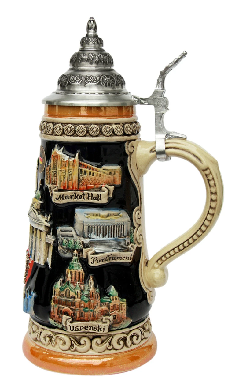 Helsinki Finland Beer Stein Helsinki Finland Beer Stein -German Wine Glass Shop Finland Beer Stein K307F RS SM 75638.1416844990
