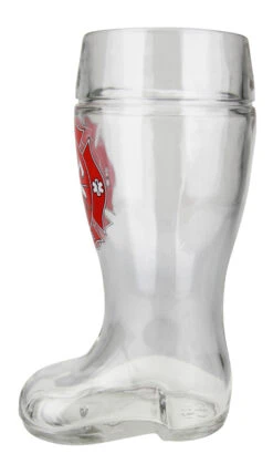 Firefighter Glass Beer Boot 1 Liter -German Wine Glass Shop Firefighter Glass Beer Boot 1 Liter BK79FF RS SM 81433.1516919284