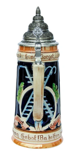 Firemans Beer Stein 2 Firemans Beer Stein -German Wine Glass Shop Firemans Beer Stein K3019Z Back SM 71530.1401396419