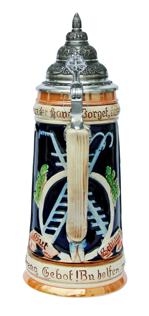 Firemans Beer Stein Firemans Beer Stein -German Wine Glass Shop Firemans Beer Stein K3019Z Back SM 71530.1401396419