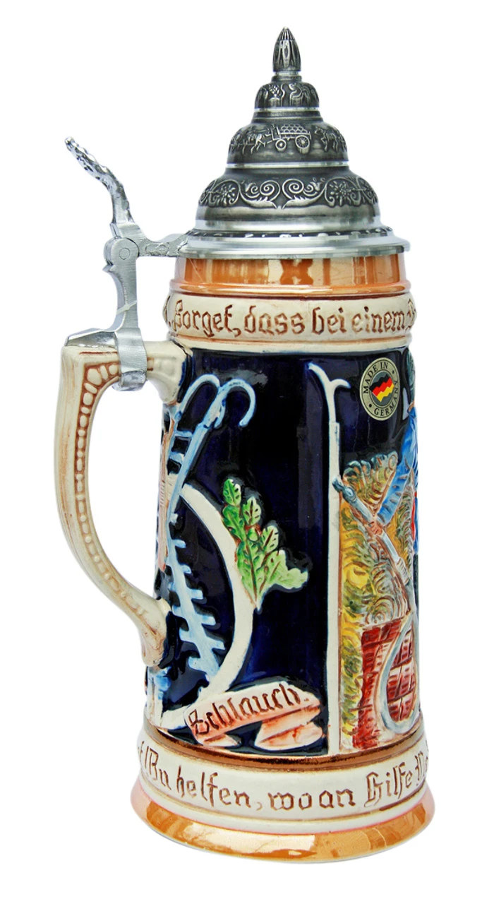 Firemans Beer Stein Firemans Beer Stein -German Wine Glass Shop Firemans Beer Stein K3019Z LS SM 36779.1401396412