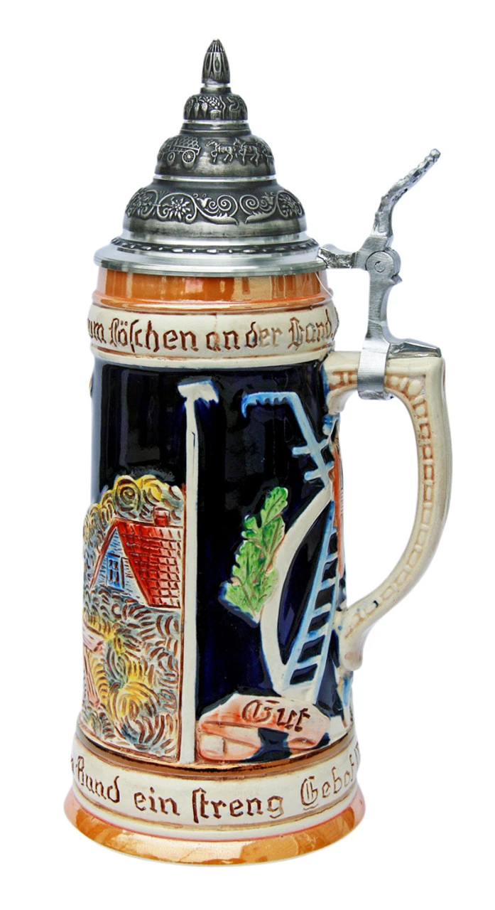 Firemans Beer Stein Firemans Beer Stein -German Wine Glass Shop Firemans Beer Stein K3019Z RS SM 89374.1401396420