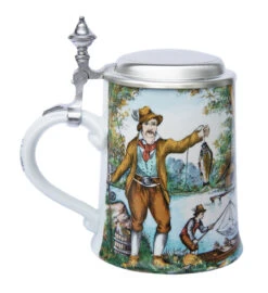 Zimmermann Fisherman Porcelain Beer Stein 3 Zimmermann Fisherman Porcelain Beer Stein -German Wine Glass Shop Fisherman Porcelain Beer Stein Z9437 LS SM 16681.1479151986