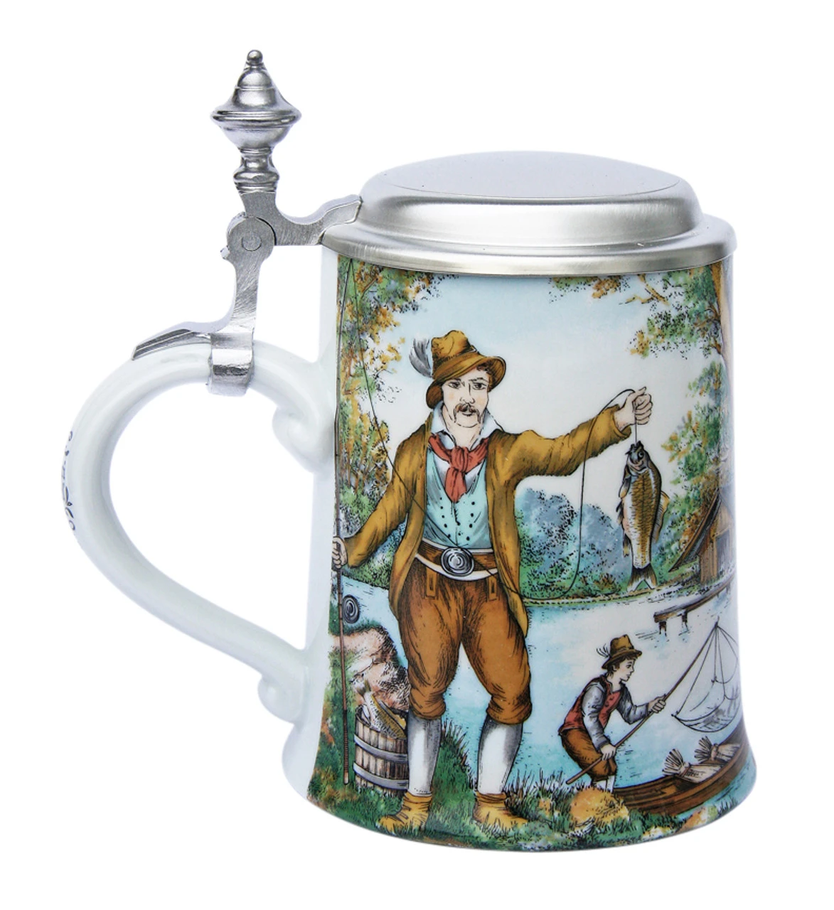 Fisherman Porcelain Beer Stein Zimmermann Fisherman Porcelain Beer Stein -German Wine Glass Shop Fisherman Porcelain Beer Stein Z9437 LS SM 16681.1479151986