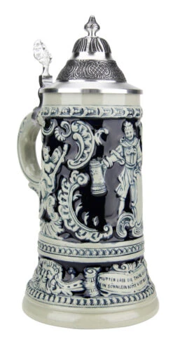 Friedolin | Drunken Student Beer Stein Cobalt -German Wine Glass Shop Friedolin Drunken Student Beer Stein Cobalt KT1341EZ A SM 92298.1490912668