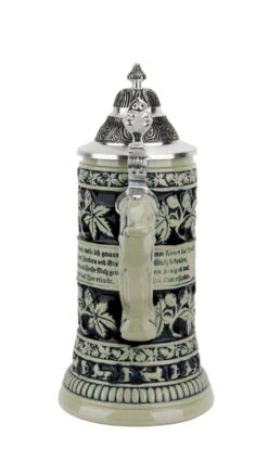 Gambrinus The Beer King Stein Cobalt | 0.3 Liter -German Wine Glass Shop Gambrinus The Beer King Stein Cobalt 0.3 Liter KT1375EZ3 Back SM 49359.1461690954