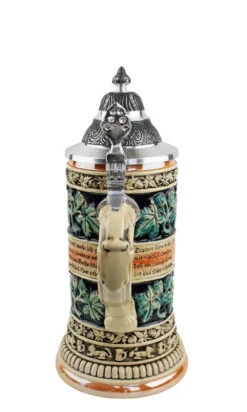 Gambrinus The Beer King Stein Hand Painted | 0.3 Liter 2 Gambrinus The Beer King Stein Hand Painted | 0.3 Liter -German Wine Glass Shop Gambrinus The Beer King Stein Hand Painted 0.3 Liter Back2 SM 04710.1554757778