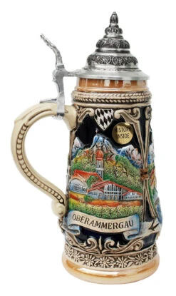 Garmisch, Linderhof, Oberammergau Beer Stein -German Wine Glass Shop Garmisch Linderhof Oberammergau Beer Stein K303GL LS SM 68627.1401397118