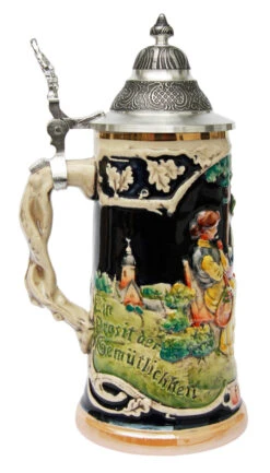 Gemuetlichkeit Reproduction German Beer Stein -German Wine Glass Shop Gemuetlichkeit Reproduction Beer Stein T2760204 LS SM 02506.1399324431