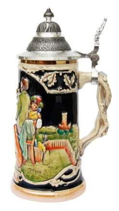 Gemuetlichkeit Reproduction German Beer Stein -German Wine Glass Shop Gemuetlichkeit Reproduction Beer Stein T2760204 RS SM 03311.1399324425