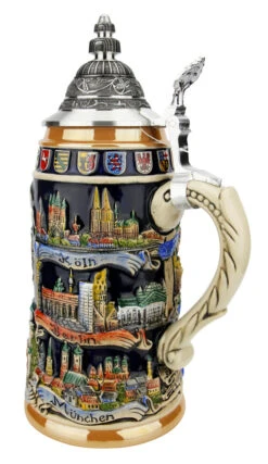 German Cities Beer Stein -German Wine Glass Shop German Cities Beer Stein ZB1941996 Back SM 03660.1618348331