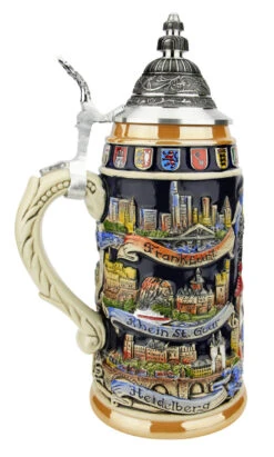 German Cities Beer Stein -German Wine Glass Shop German Cities Beer Stein ZB1941996 LS SM 37801.1618348409