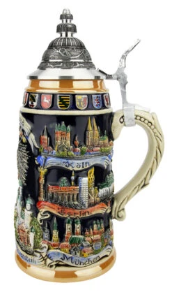 German Cities Beer Stein -German Wine Glass Shop German Cities Beer Stein ZB1941996 RS SM 21436.1618348357