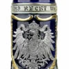 German Eagle Crests Beer Stein Blue