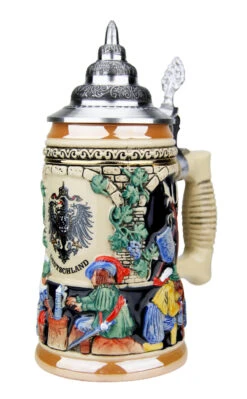 Medieval German Knights Beer Stein -German Wine Glass Shop German Knights Beer Stein K725K RA SM 19268.1511888305