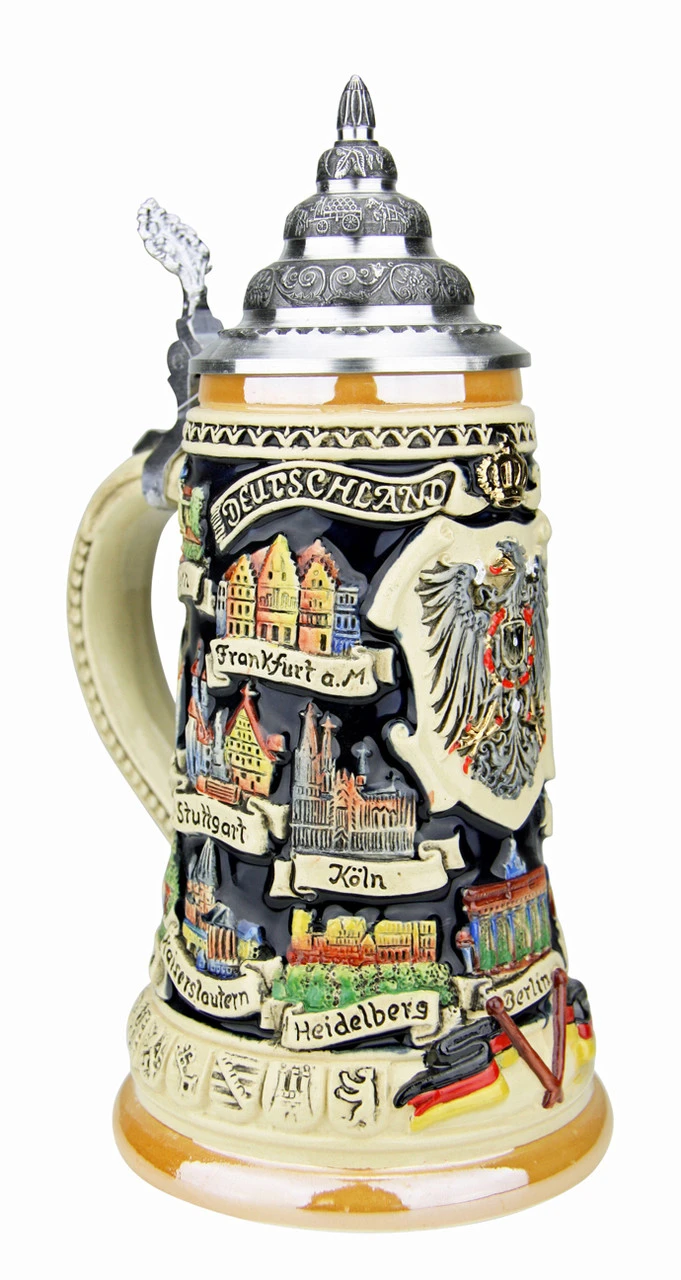 German Traveler Beer Stein | 0.4 Liter German Traveler Beer Stein | 0.4 Liter -German Wine Glass Shop German Traveler Beer Stein 0.4 Liter K609 4 LA SM 52104.1532554386