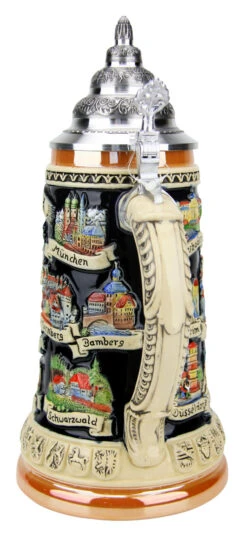 German Traveler Beer Stein 3 German Traveler Beer Stein -German Wine Glass Shop German Traveler Beer Stein K609 Back SM 60167.1490044766