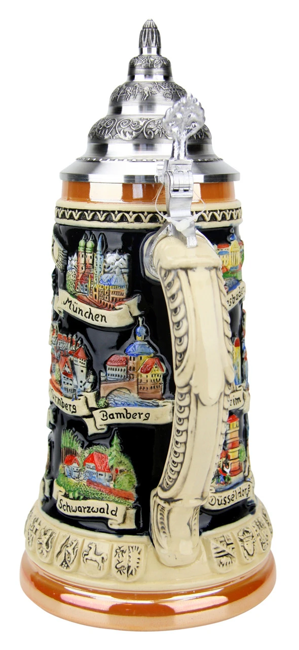 German Traveler Beer Stein German Traveler Beer Stein -German Wine Glass Shop German Traveler Beer Stein K609 Back SM 60167.1490044766
