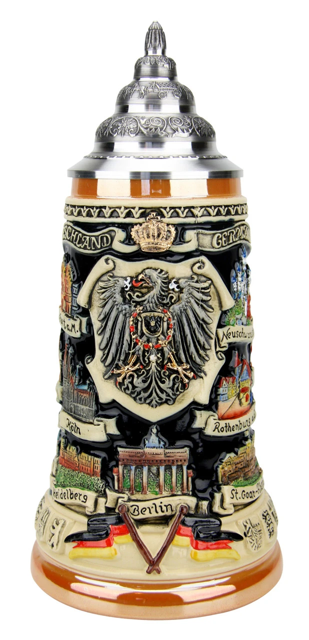 German Traveler Beer Stein German Traveler Beer Stein -German Wine Glass Shop German Traveler Beer Stein K609 FNT SM 60762.1490044766